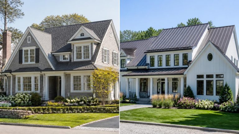 Comparison of asphalt shingle and metal roofing on Massachusetts homes